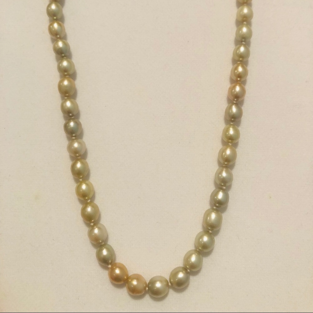 Genuine Rainbow freshwater pearl necklace